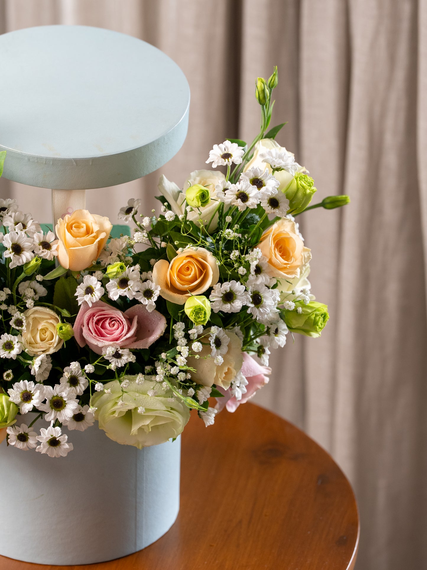 Blue Whisper Box Bouquet by BloomsOnly - Pune's #1 Flower delivery website