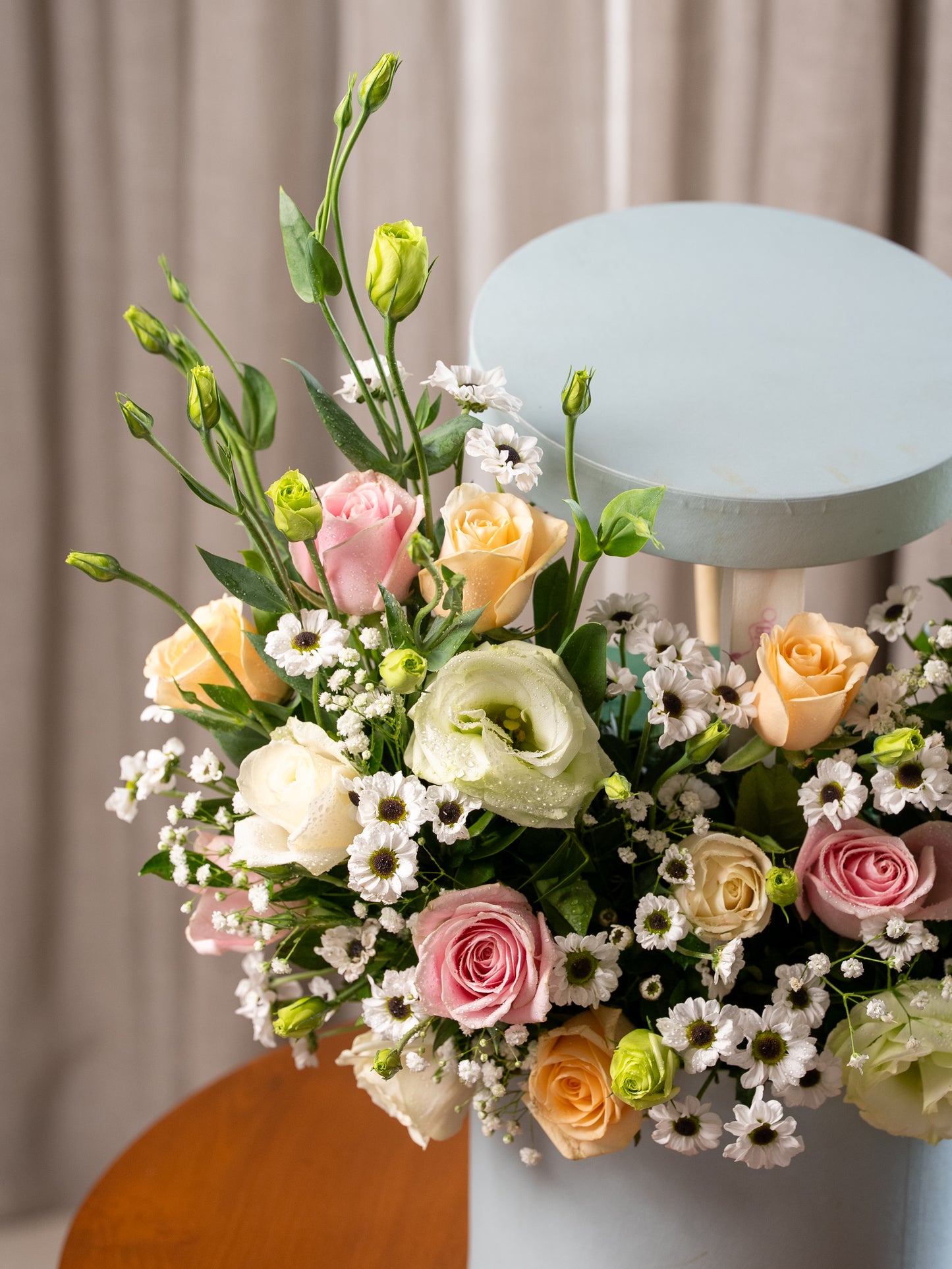 Blue Whisper Box Bouquet by BloomsOnly - Pune's #1 Flower delivery website
