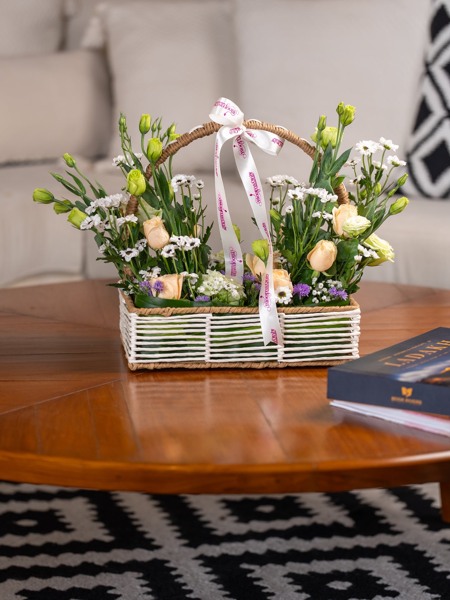 Bloom Basket - Basket Bouquet by BloomsOnly - Pune's #1 Flower delivery website