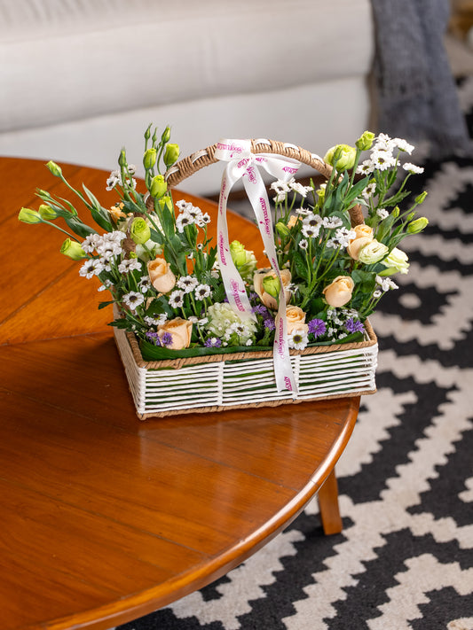 Bloom Basket - Basket Bouquet by BloomsOnly - Pune's #1 Flower delivery website