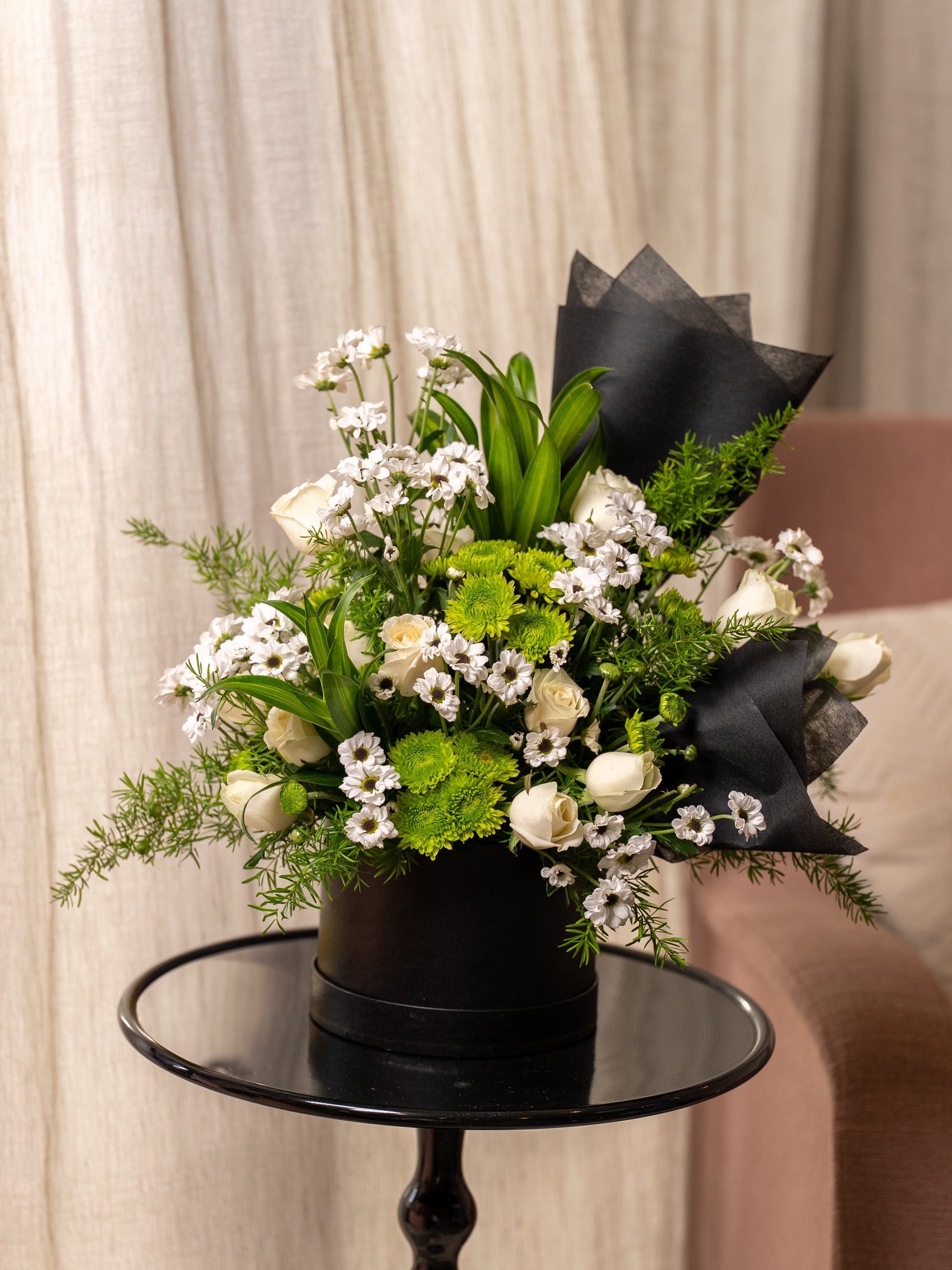 Midnight Bloom Box Bouquet by BloomsOnly - Pune's #1 Flower delivery website