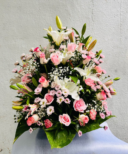 Basket bouquet by BloomsOnly, Pune's number 1 flower delivery website
