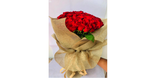 100 Roses Jute Wrapping