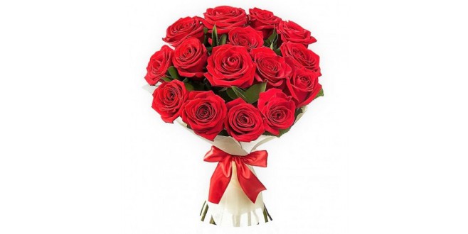 20 Premium Red Roses - Hand Bouquet