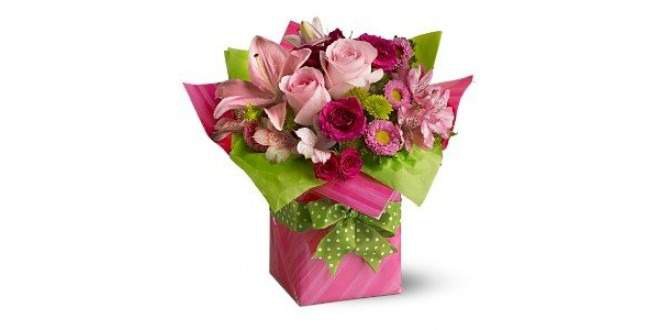 Pink Roses Flowers Box-Friendship Day Special