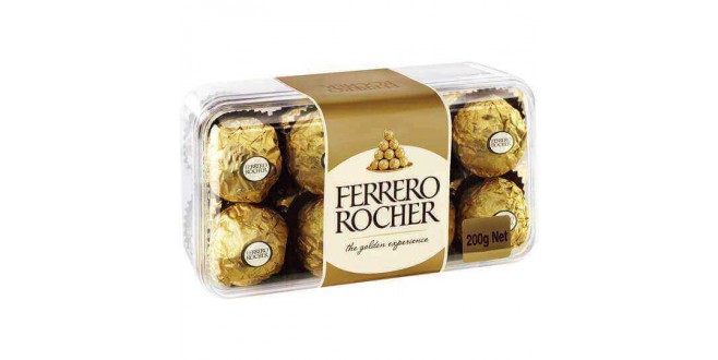 Ferrero Rocher - Chocolate (16 Pcs) 200 gm Box