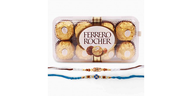 Rakhi With Rocher Combo