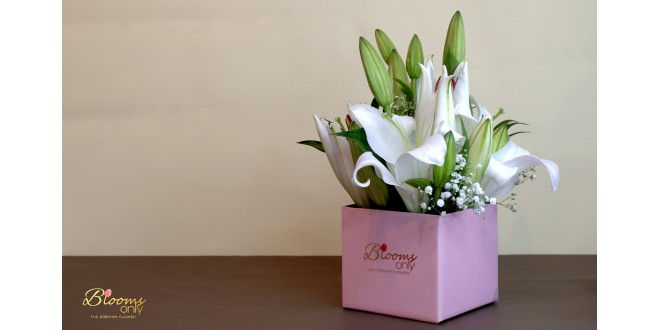 Lilies Box Bouquet