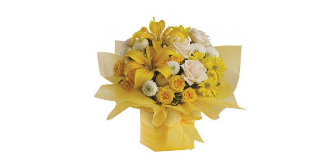 Mix Yellow Flower Arrangements