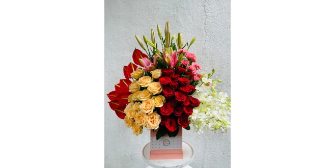 Radiance of Romance” Luxe Floral Arrangement