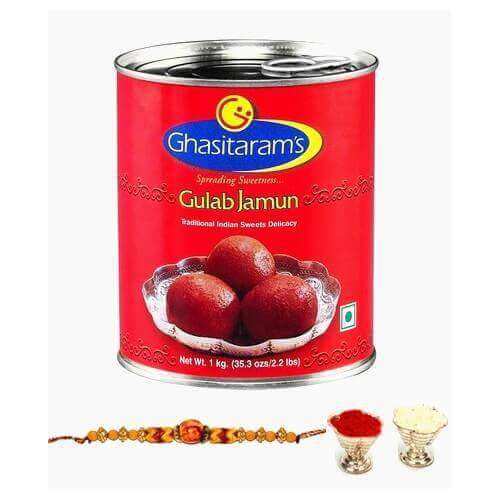 Rakhi With Gulabjamun Combo