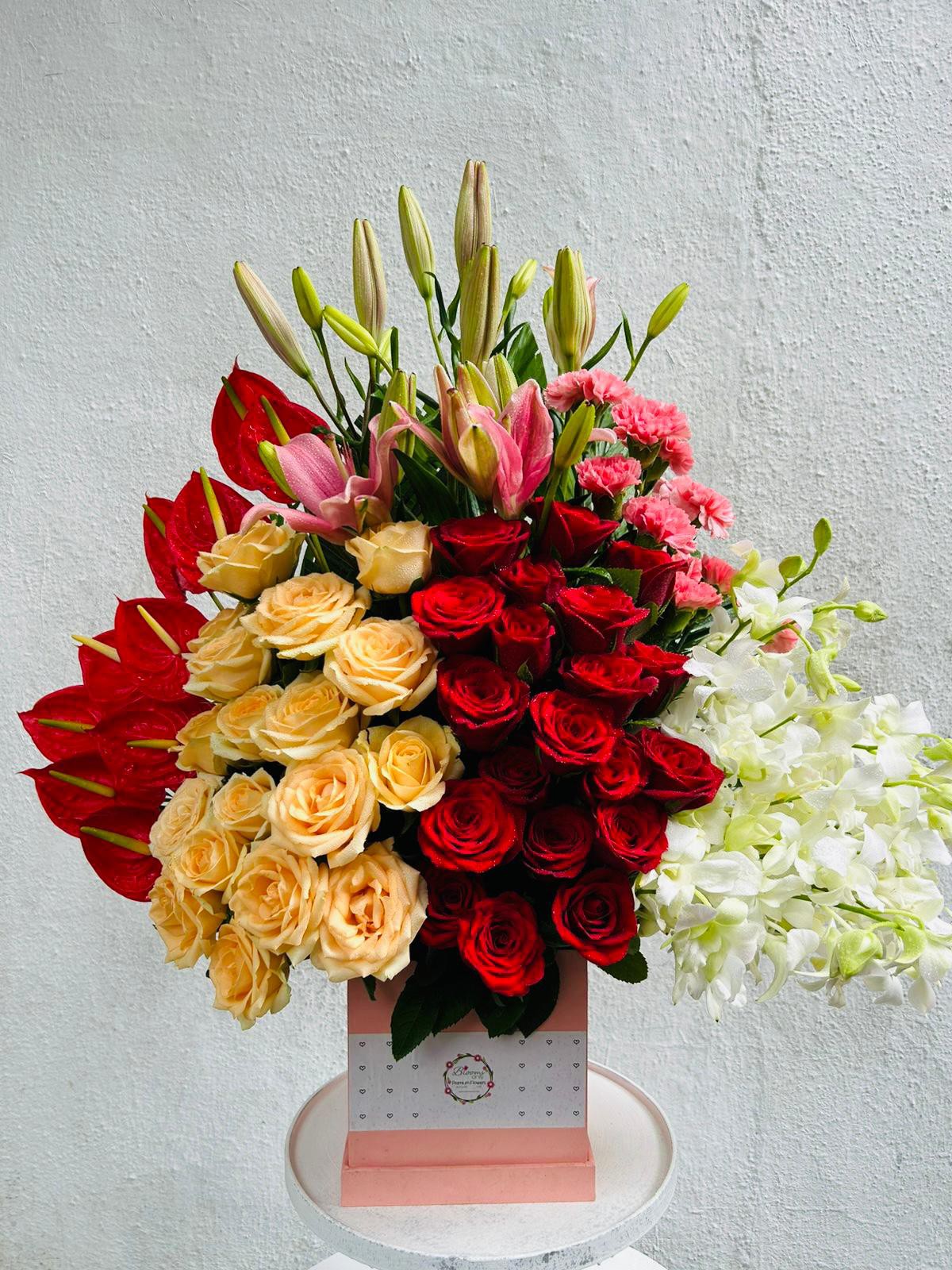 Radiance of Romance” Luxe Floral Arrangement