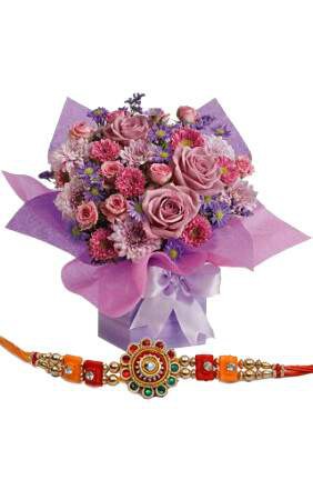 Rakhi with Mix Beauty