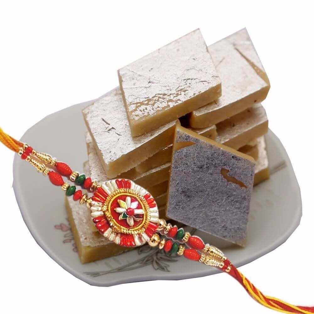 Rakhi And Kaju Barfi (500 gms) Combo