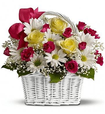 Roses with Basket