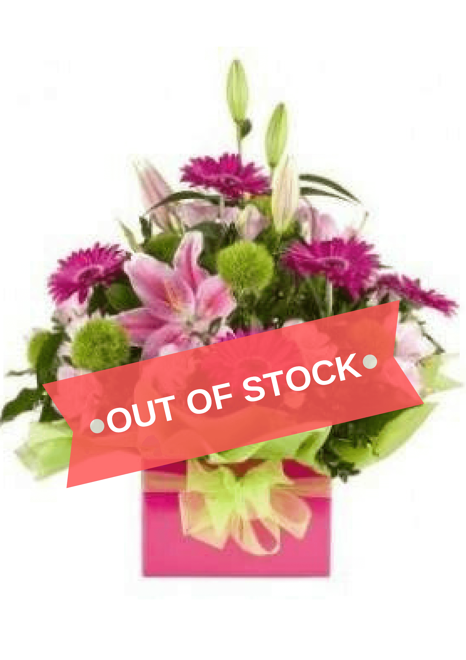 Boxed Pink Flower Arrangement