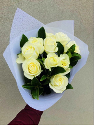 White Love- 10 White Roses