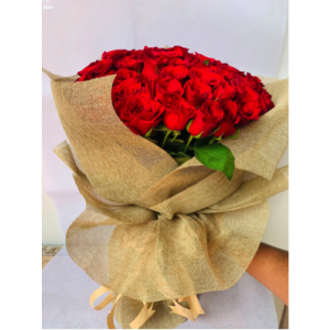 100 Roses Jute Wrapping