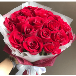 Valentine's 20 Red Rose Bouquet