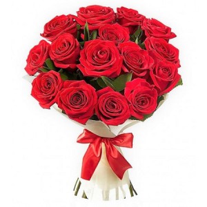 20 Premium Red Roses - Hand Bouquet