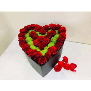 Love In Bloom Heart Shaped Box