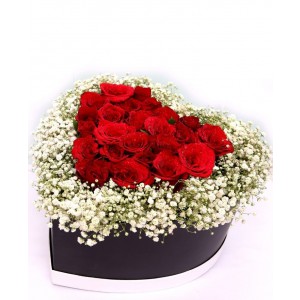 Love in Box - Red Roses Premium Box Bouquet