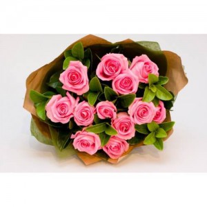 Blushing 25 Pink Roses Bouquet