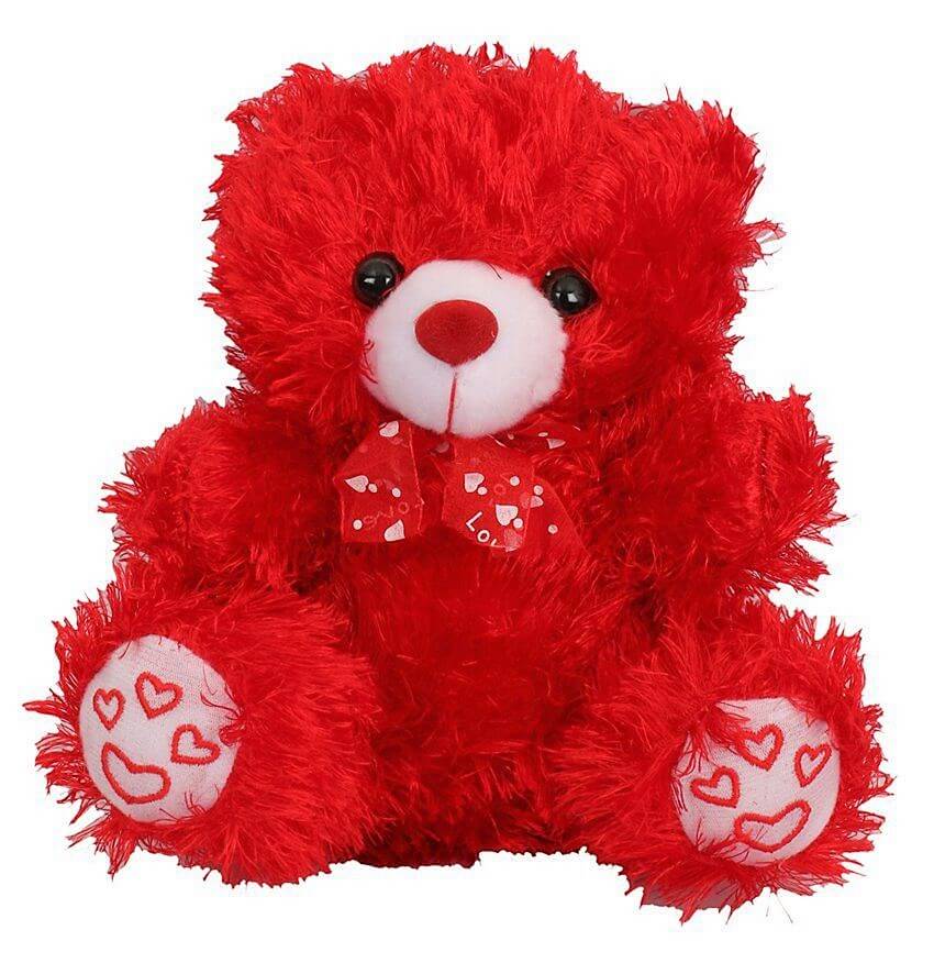 Red Teddy. Красный медведь. Шапка Teddy Red.